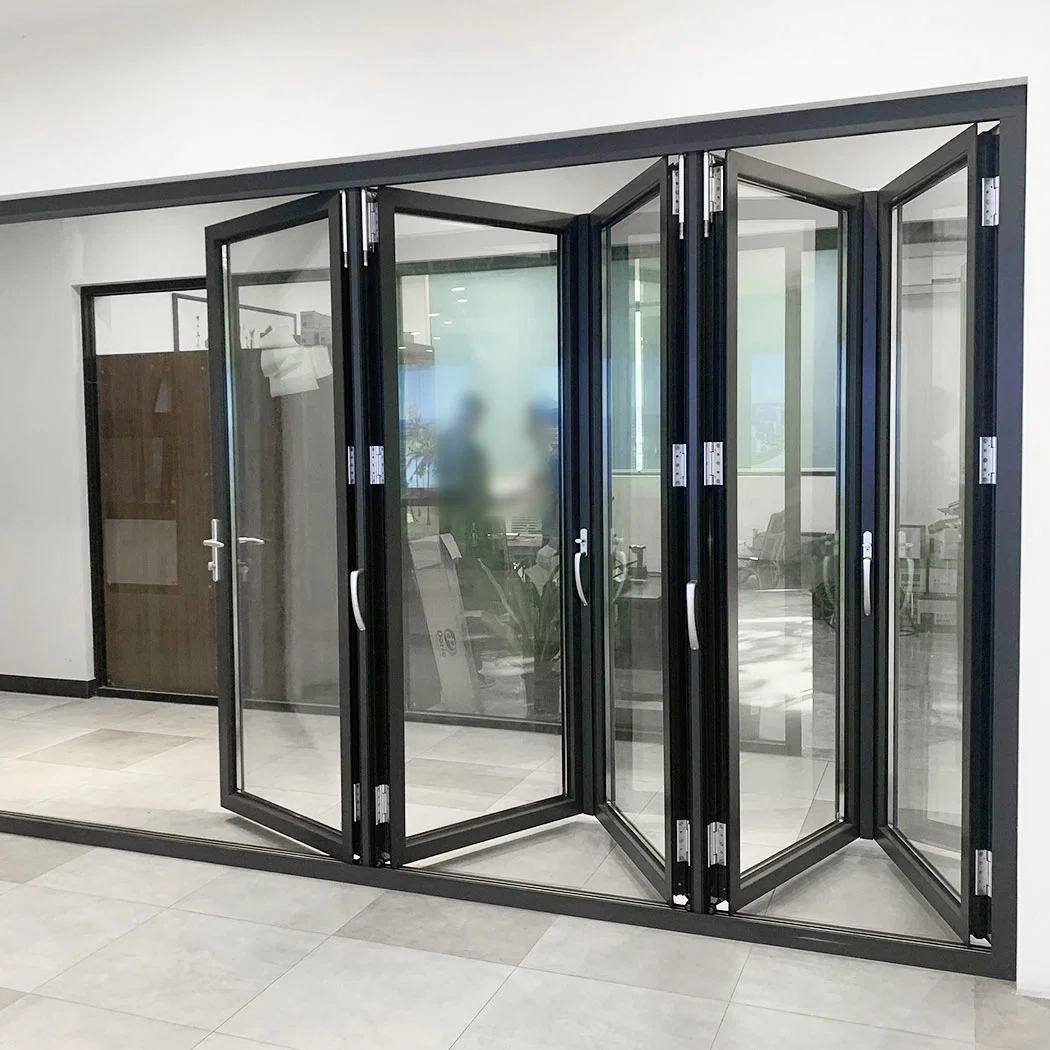 Double Glazing Soundproof Aluminum Bifold Door|Bifold Patio Doors|Folding Patio Doors|External Bifold Doors|Glass Bifold Door|Exterior Bifold Doors|Folding Door