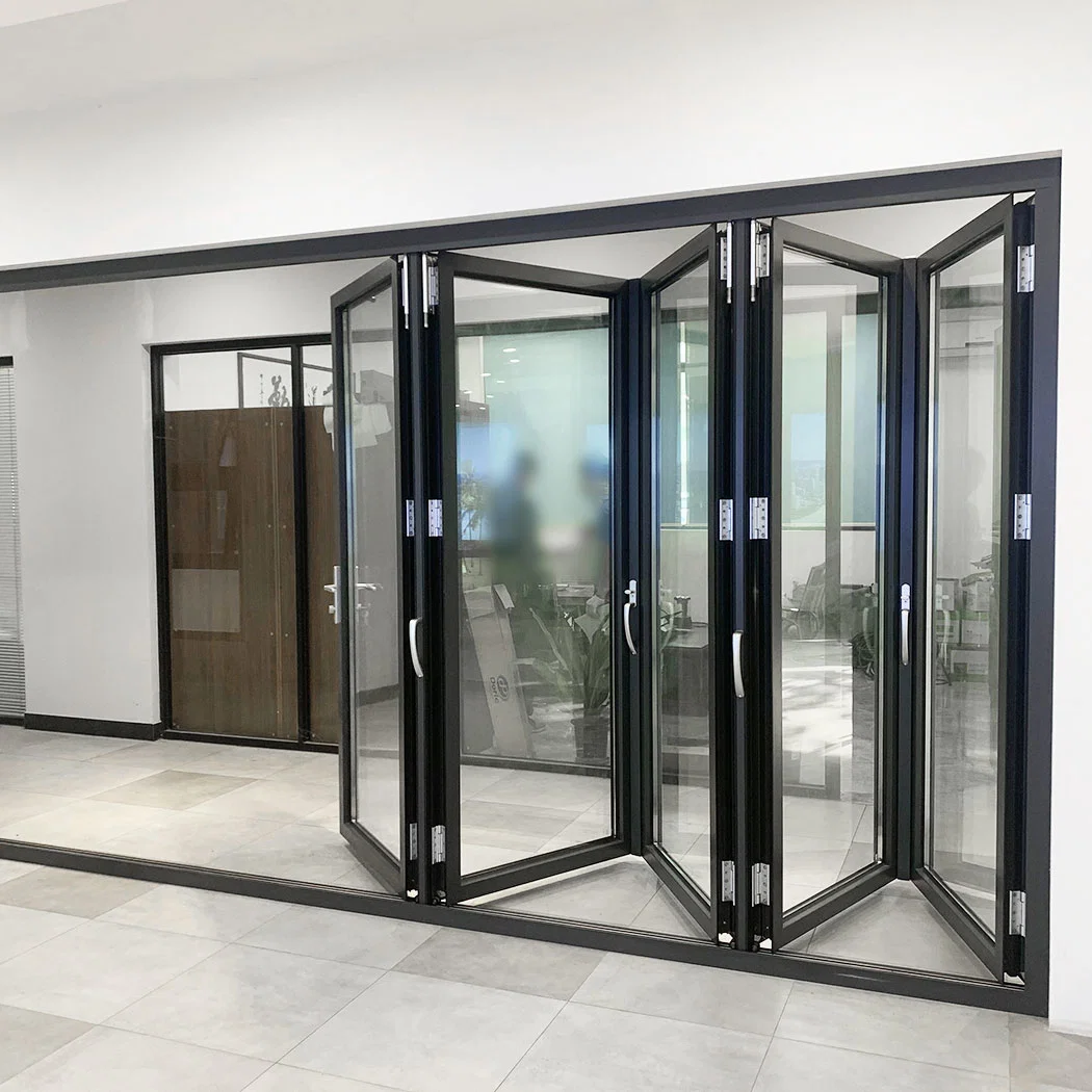 Double Glazing Soundproof Aluminum Bifold Door|Bifold Patio Doors|Folding Patio Doors|External Bifold Doors|Glass Bifold Door|Exterior Bifold Doors|Folding Door