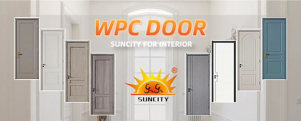 Factory Professional Wholesale PVC Melamine Full Slab Front Entry Interior Wooden Houses WPC Doors