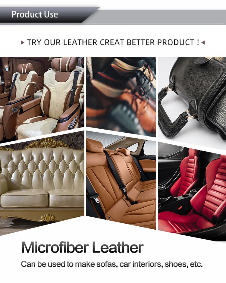 Automotive Artificial Eco Faux Nappa Leather Fabric for Car Interior