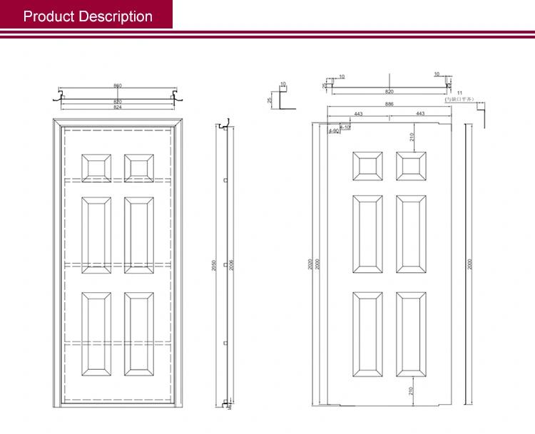 Luxury Modern Home Design Prehung White External Front Entrance Pivot Exterior Steel Security Door