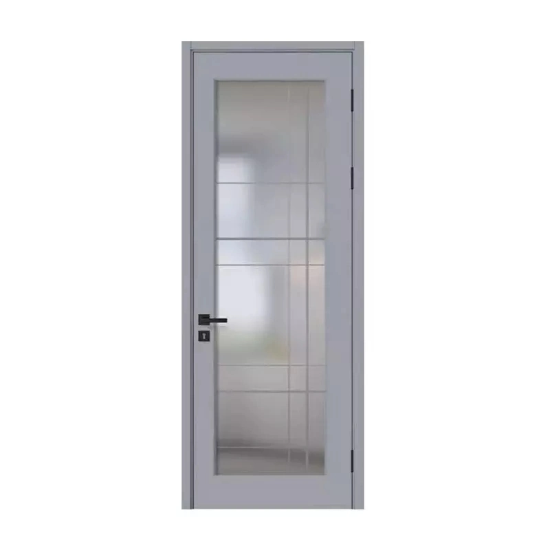 Modern House Water Proof Internal Room Glass Wooden Door