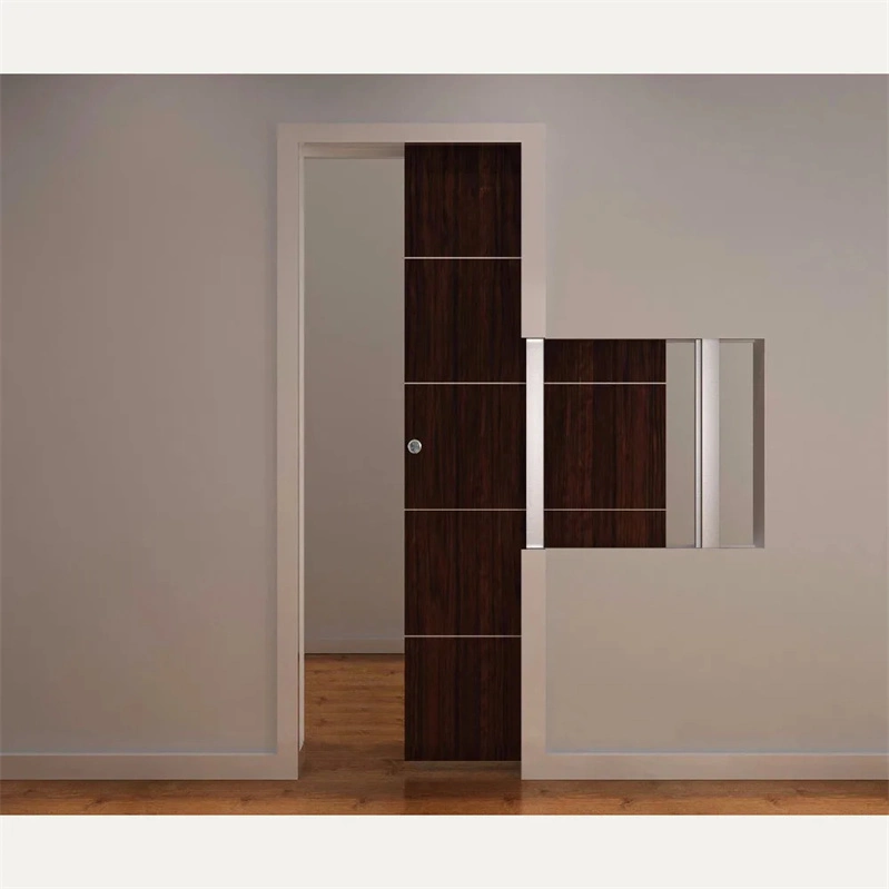 Cbmmart High Quality Internal Wooden Door Pocket Double Sliding Door for House Villa