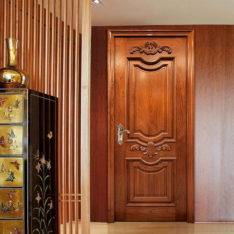 Exquisite Teak Wood Entry Front Door in Antique Villa Style