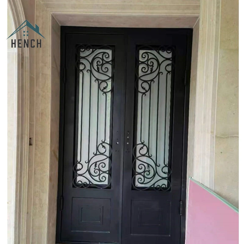 Home Villa Modern Decorative Exterior Wrought Iron Front Double Entry Doors Design China Manufacturers Suppliers