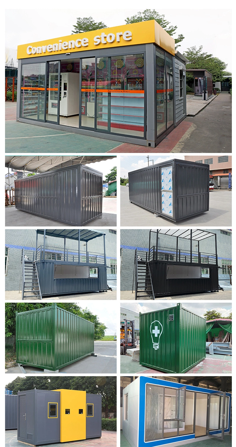 40FT Special Shiping Container Bar Customized Equipment Shipping Bubble Tea Container Glass Door Container Bar Cafe Shop