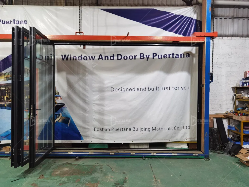 Commercial Storefront Double Glazed External Bi Folding Door