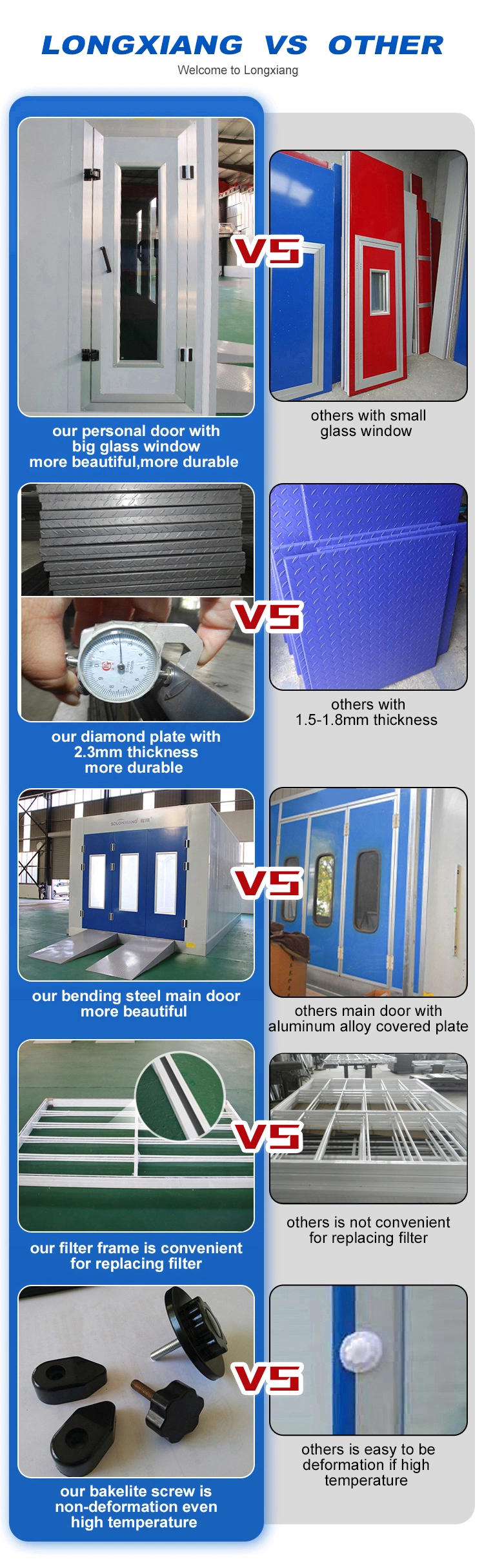 Plastic for Spray Booth Glass Doors for Spray Booth Spray Booth Ventilation Duct