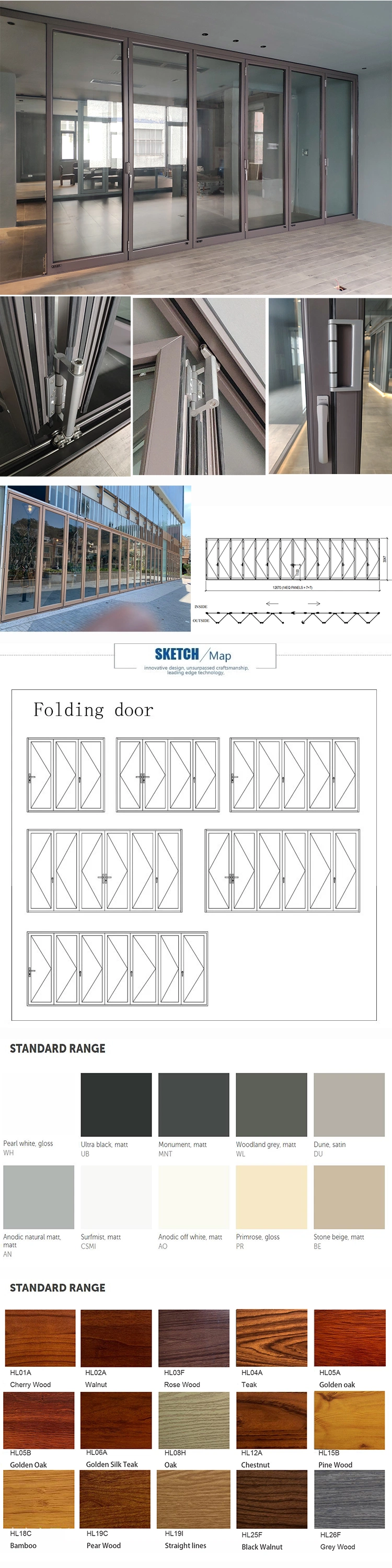 Aluminium Door Front Door Designs Interior Glass Bifold Doors Folding Door