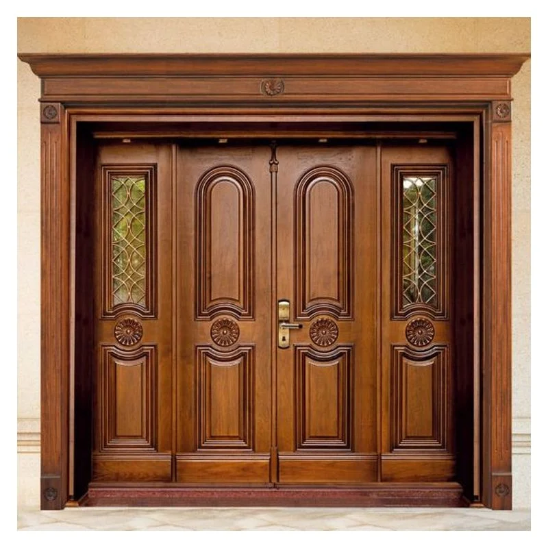 China Competitive Price Wooden Door Frame Melamine Factory Direct Supply Door External Door