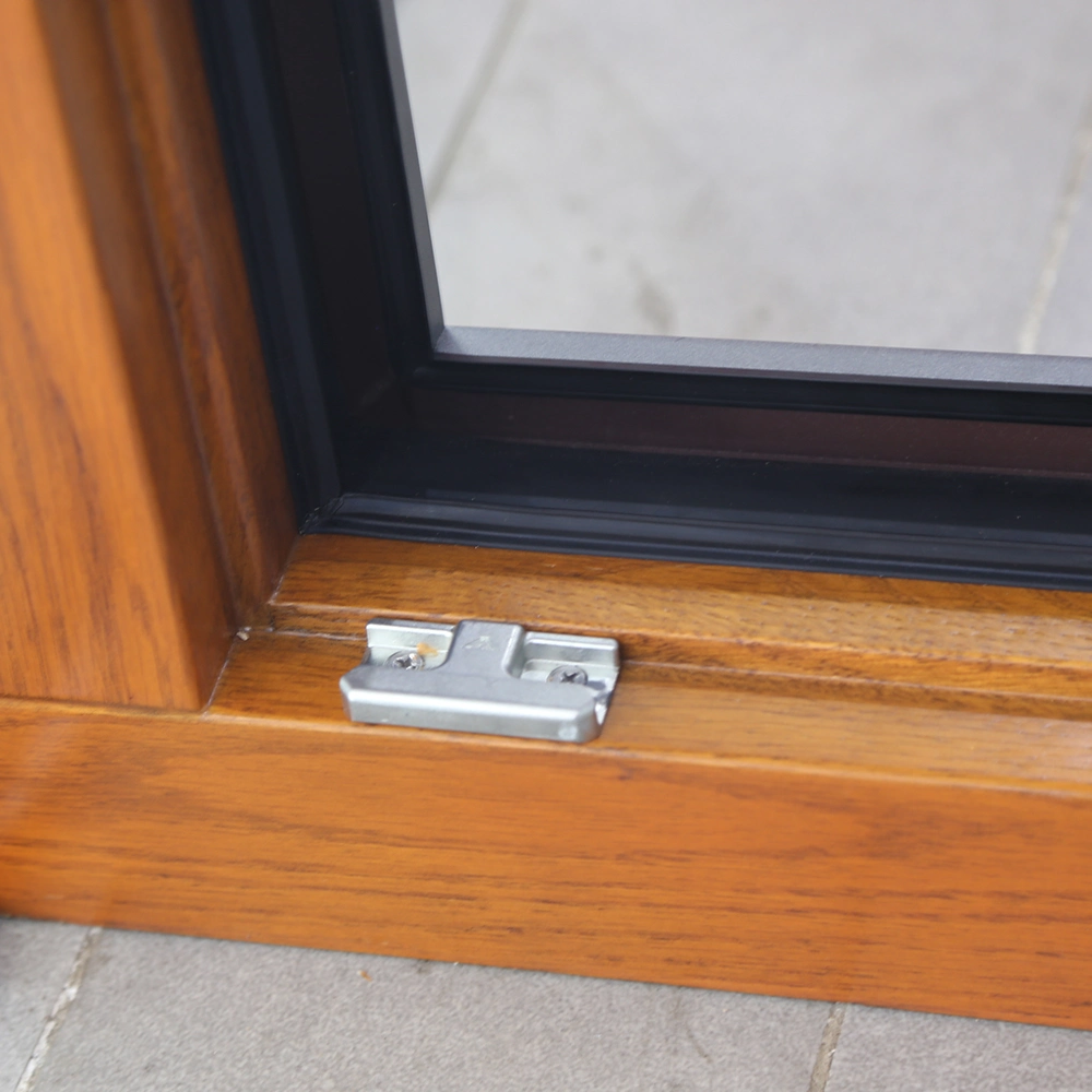 Customized Anti-Theft Homntec Size Wood Frame Glass Doors Entrance Door