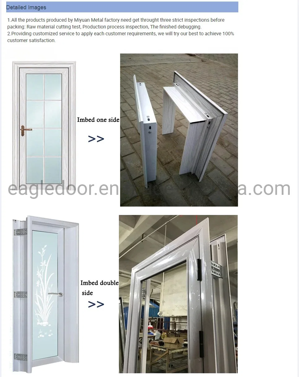 Multifunctional Aluminum Interior Aluminium Doors Bathroom Door Type (EA-2031)
