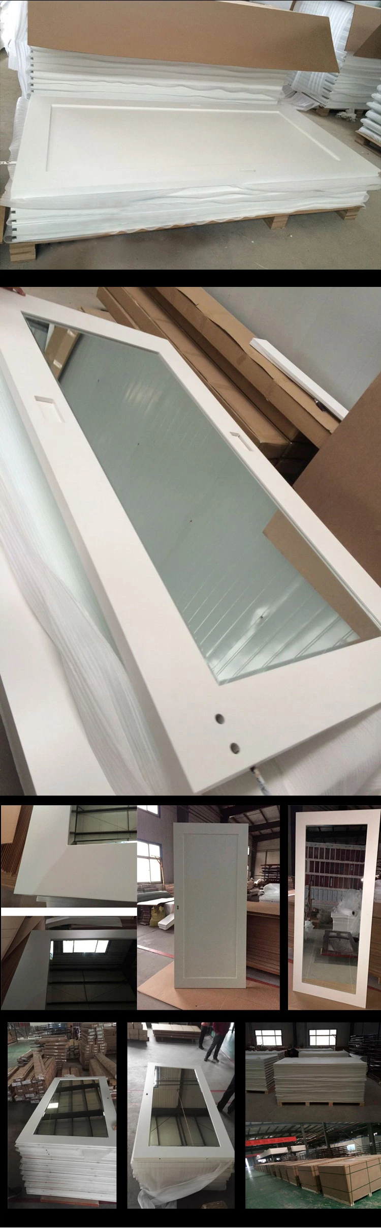 Cheap Bedroom Door Us Oak/Pine Wood Frame Sliding Glass Door to Sale
