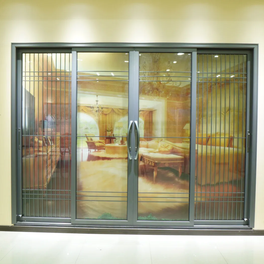 Hot Sale Modern Design Popular Glass Double Hung Metal Framed External Doors