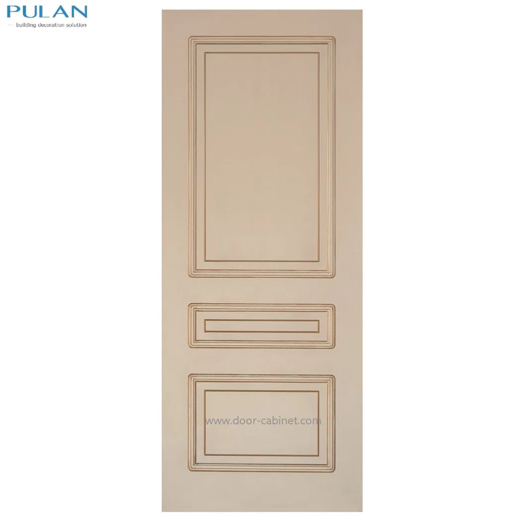 China Door Factory Wholesale Price Waterproof Wooden White Oak Painting Door