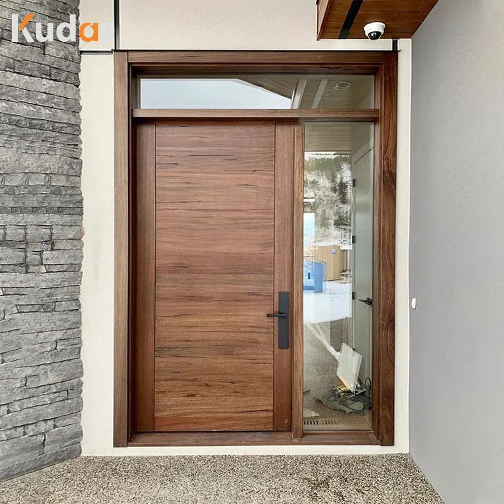 Modern Entrance Pivot Main Gate Front Door Exterior Doors in Wood Pivot Door