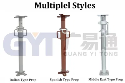  Adjustable Scaffolding Puntale Acrow Telescopico Shoring Jack Used Steel Props