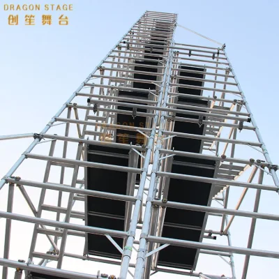 Factory Price Double Row Aluminum Attached Scaffolding for Construction Works Sale