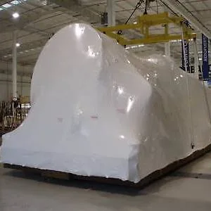  Hot Sale Scaffold Cover 15 Inch X 1000 Feet Shrink Wrap 200um Thick Plastic Polyethylene Builder Film Roll