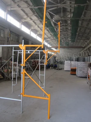 Powder Coated HDG Frame Scaffolding, Mason Walk-Through Frame Scaffold, Matel Board for Ringlock Scaffolding System, America Type Walk Thru Frame Scaffold