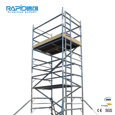 Steel Mobile Construction Building Swing Stage Aluminium Price Frame System Tower Scaffold
