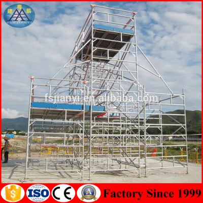  Alibab China Factory Hot Sale Aluminium Metal Construction Safety Framwork Rolling Multifunction Mobile Scaffold Tower