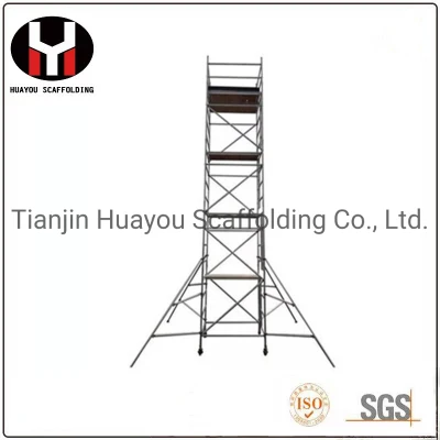 Aluminum Step -Stair Scaffolding Single Width Climb Ladder Scaffolding for Construction