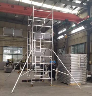  2022 Hot Seller 6061-T6 Material Aluminum Mobile Folding Scaffold Tower