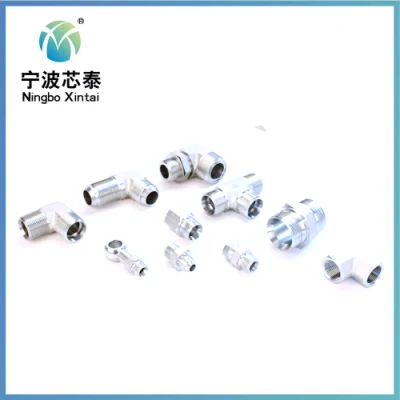 China Factory Directly Sell Price ODM OEM Stainless Steel 3/4 Bsp Elbow Swivel Hydraulic Hose Metric 90degree Cone Seat Pipe Connector Coupling Adapter Fittings