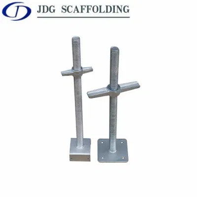 Frame /Ringlock Scaffolding Adjustable Hollow Solid Screw Jack Base/ U Head/ Base Jack and Fork Head Jack Leveling Jack