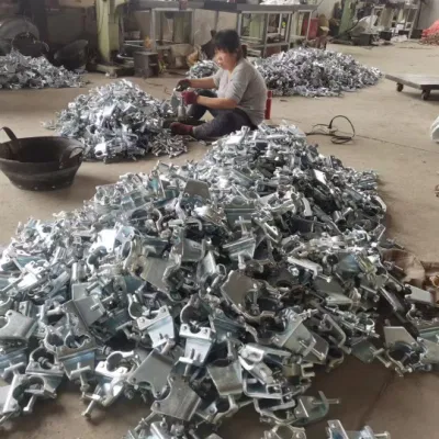  Hebei Factory Scaffolding Pipe Clamp Pressed or Drop Forged Scaffolding Double Swivel Coupler