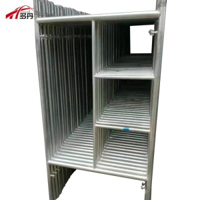 Easy Installation Construction H Frame Pipe Scaffolding with 2 Climbing Ladders