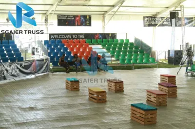 Detachable Steel Usage Portable Grandstand Sports Platform Portable Grandstand Steel Scaffolding Bleachers