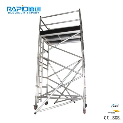  Frame System Aluminum Mobile Aluminium Ringlock Plank Scaffold