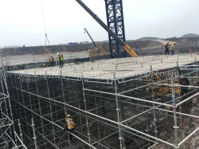  Marine Shape Maintenance Modular System Circular Facade Scaffold in Future Guarden for Singapore Construction