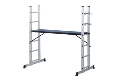  En131 Approved Aluminium Scaffolding Ladder with 6*2 Steps