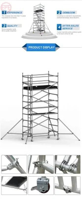 Ringlock Frame System Aluminium Mobile Tower Aluminum Scaffolding