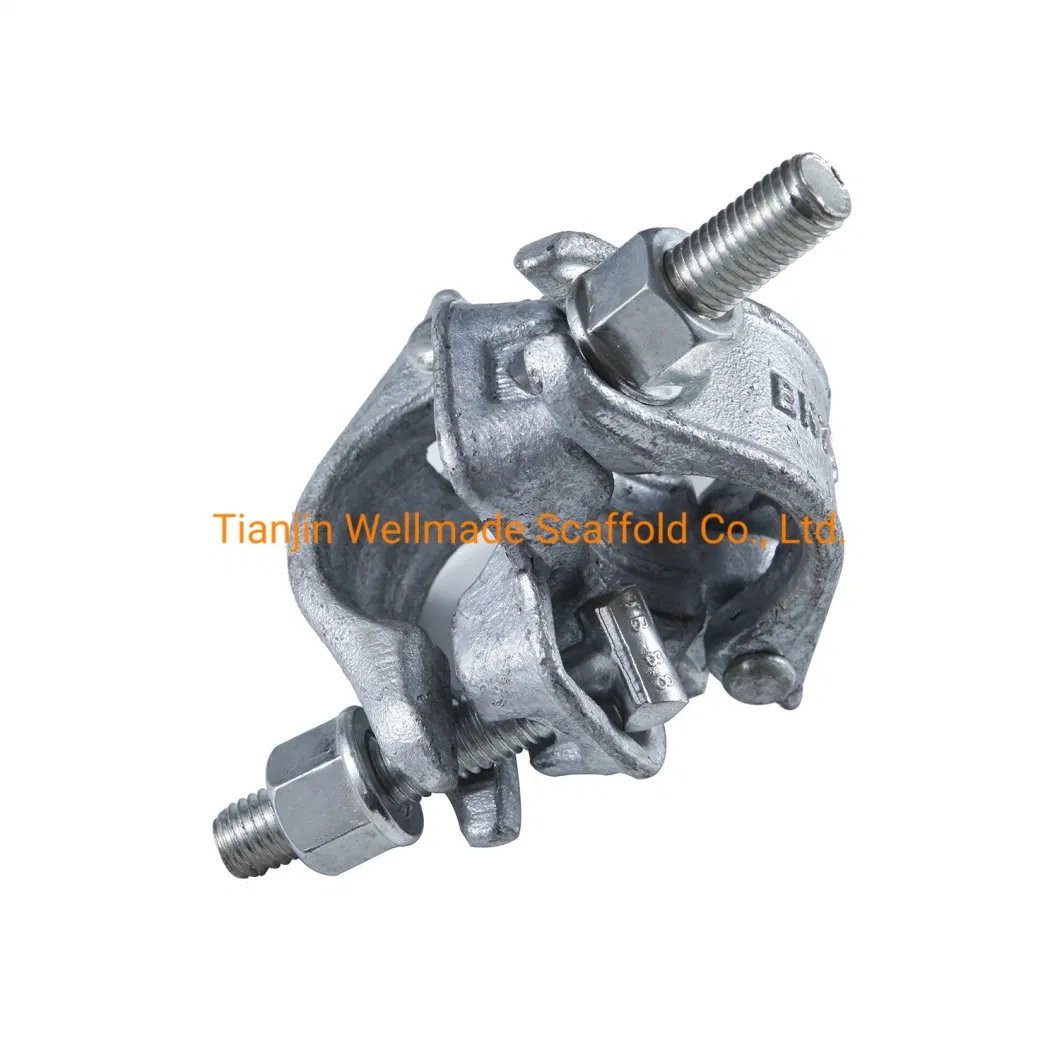 BS1139 En74 Construction Tube Fixed Clamp Pipe Fittings Forged Double Swivel Board Putlog Coupler Scaffolding