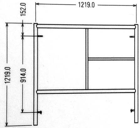 Scaffolding Frame with Scaffold Plank