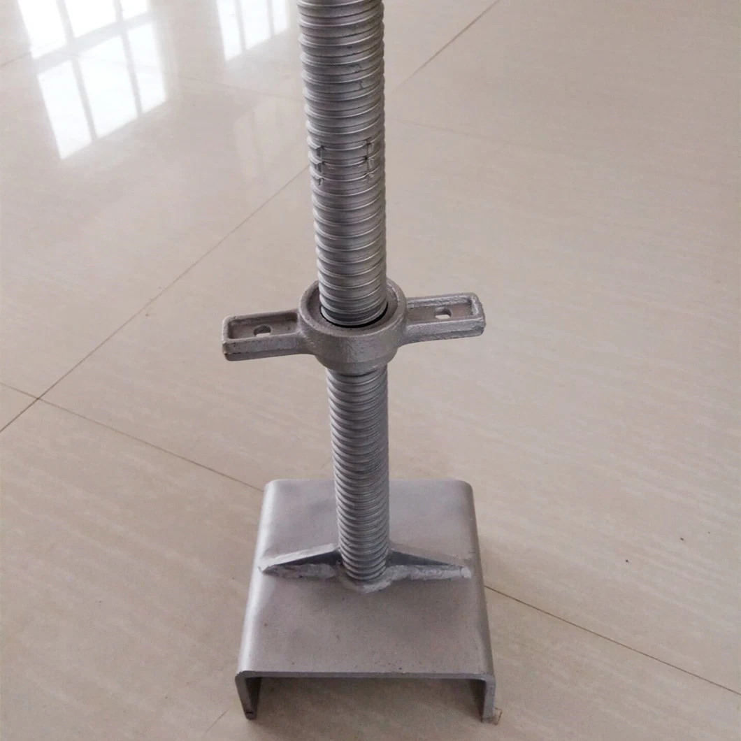 Adjustable Base Jack Heavy Duty U Head Scaffolding Prop Jack for Shoring and Formwork