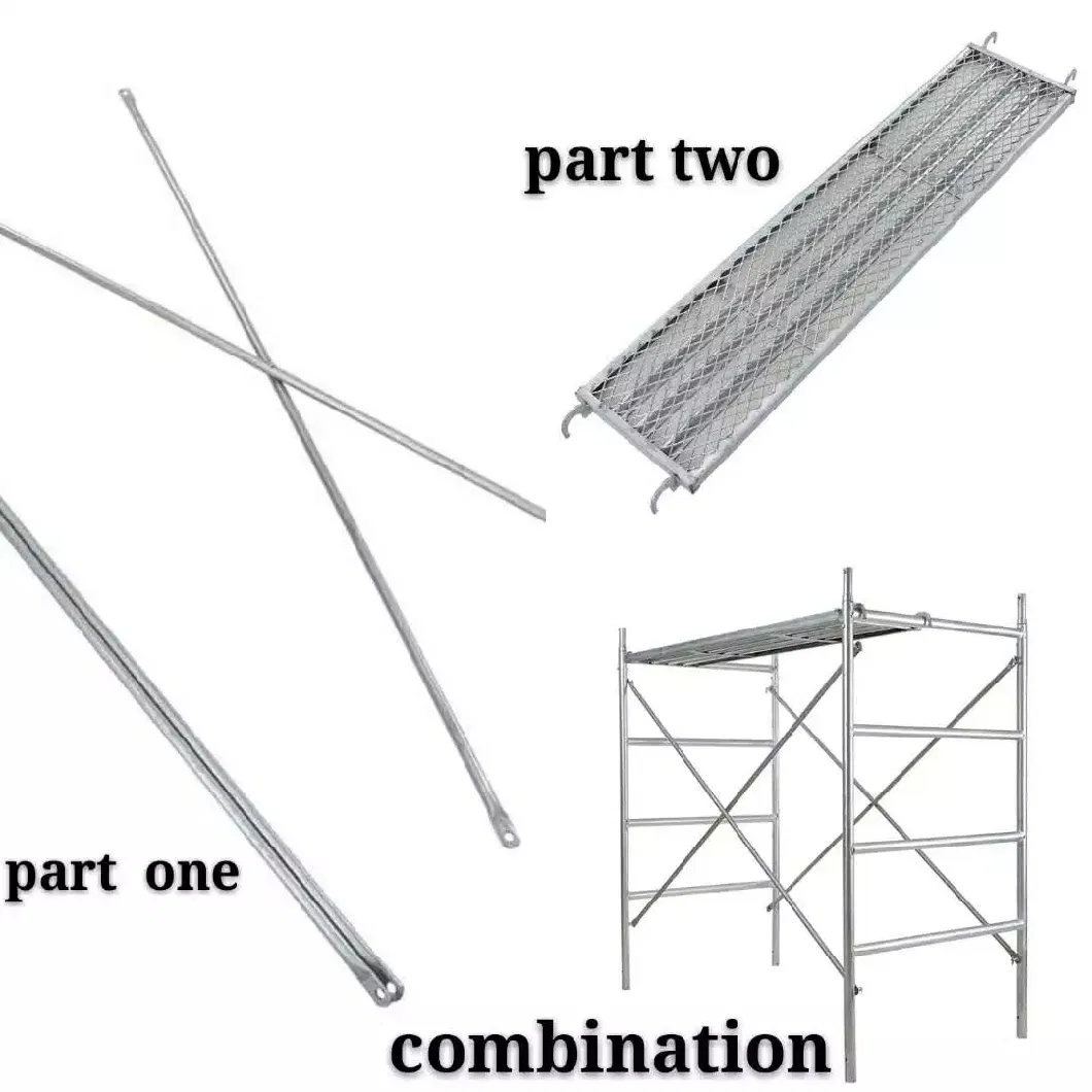 China Factory Flexibility Mobile HDG Portable Heavy Duty H Frame Folding Scaffold