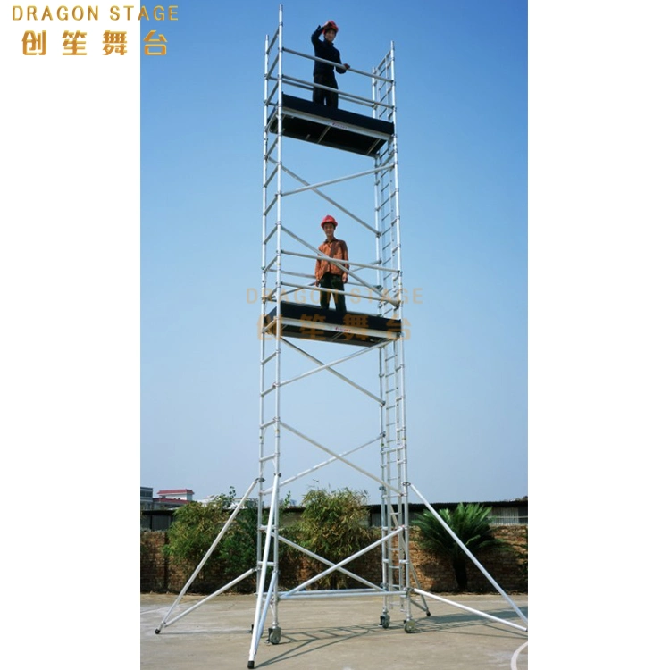 Dragonstage China Hot Sale Rolling Portable Mobile Scaffolding for Construction Sale