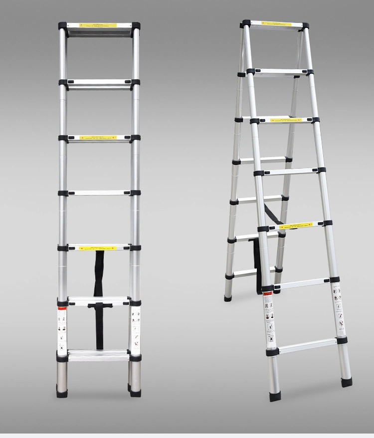 Aluminium Telescopic Household Step Scaffolding Folding Multi Purpose Ladder