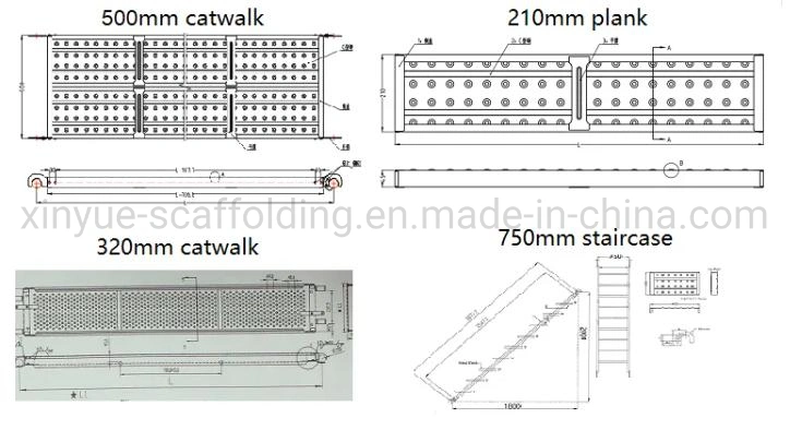 Scaffolding Metal Roof Deck for Building for Sale Plank Scaffolding Board Walking Board Galvanized Steel Planks Suppliers