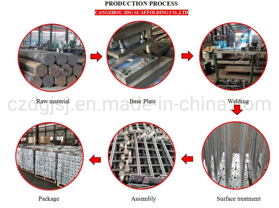 Frame /Ringlock Scaffolding Adjustable Hollow Solid Screw Jack Base/ U Head/ Base Jack and Fork Head Jack Leveling Jack