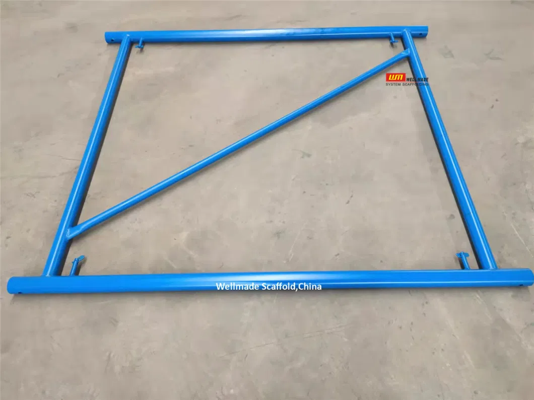 Painted 1.8mx1.5m Heavy Duty Shoring Frame Scaffolding for Concrete Shuttering