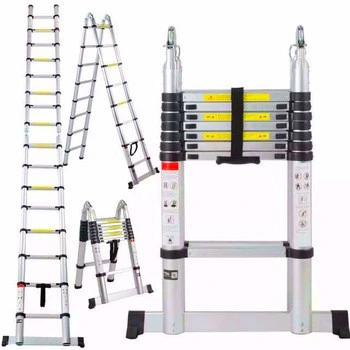 2023 New Design Extension Aluminium Folding Soft Close Telescopic Ladder