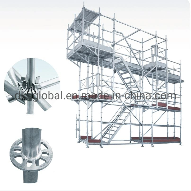 Steel Independent Instructional Scaffolding Steel Ringlock Scaffold System with Base Plate and Bracket