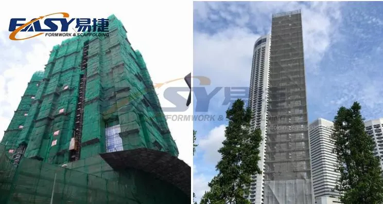 Easy Sacffolding Construction 100% HDPE UV Material Scaffold Safety Netting