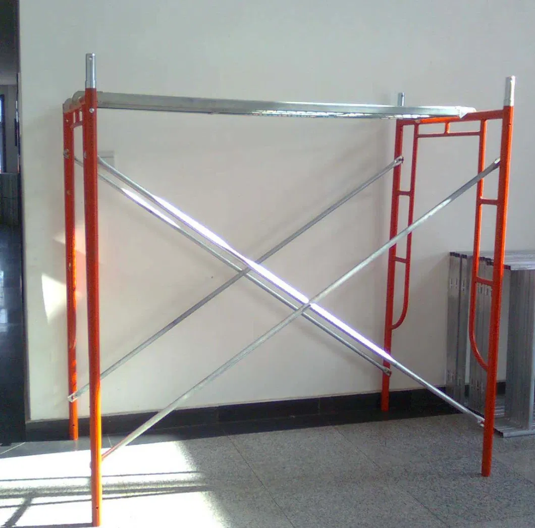 Manufacturers Supply Mobile Scaffolding, Site Construction, Portal Ladder Galvanized Scaffolding